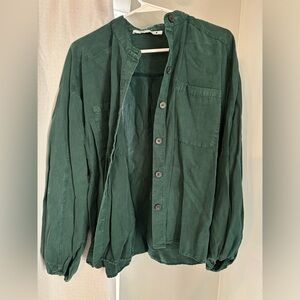 Green Zara button up